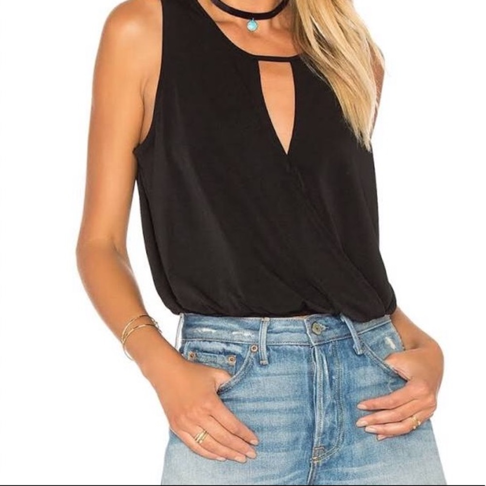 BCBG faux wrap tank
